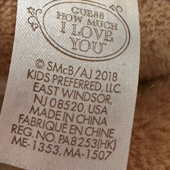 Guess how much I love you bunny plush lovey stuffed rabbit toy - Picture 5 of 5